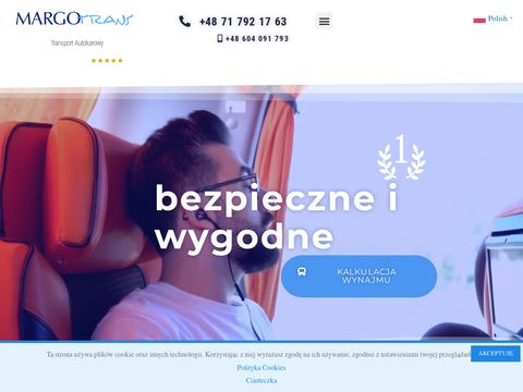 Autokary oferuje firma MargoTrans w mieście Wrocław