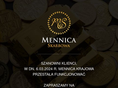 MennicaKrajowa.pl - Inwestuj bezpiecznie w złoto i srebro