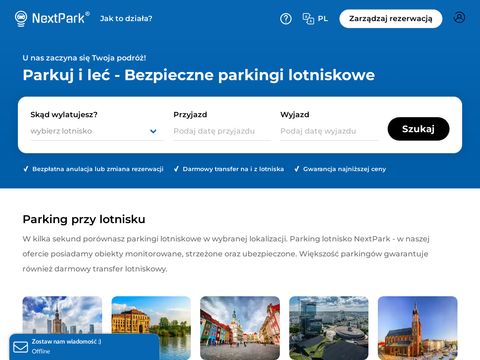 Parkingdlaciebie.pl - parking na Okęciu