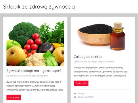 Zdrowe produkty takie jak mąki i kasze w NaturalnieZdrowe.pl