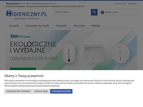 Suszarki do rąk na Higieniczny.pl