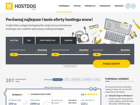 PolskiHost - usługi hostingowe - serwery WWW za SMS