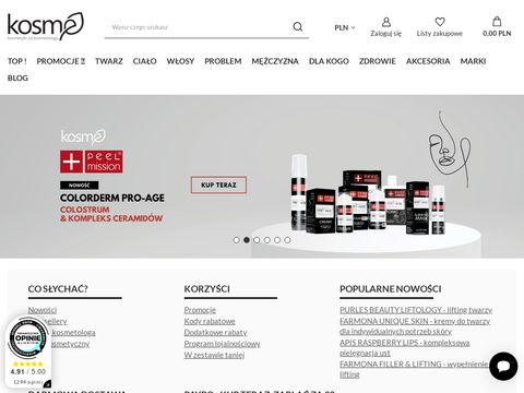 Internetowy sklep kosmetyczny - kosme.pl