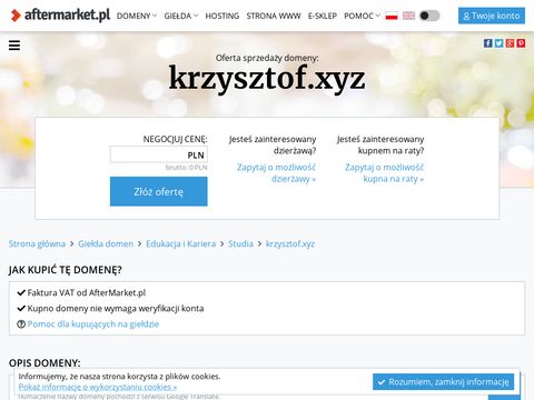 Krzysztof.xyz - optymalizacja współczynnika konwersji