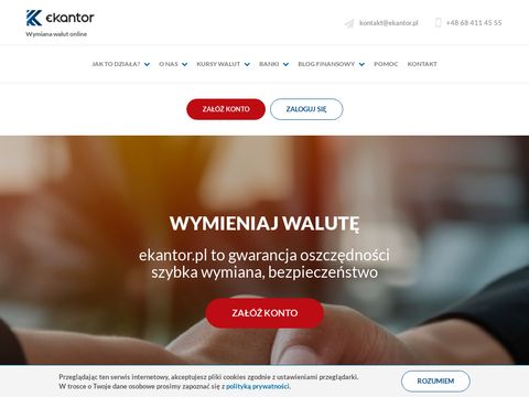 Wymiana walut - ekantor.pl
