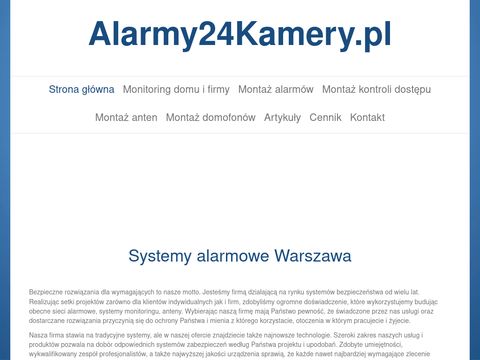 Montaż alarmów Warszawa