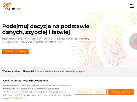 Wdrożenia Business Intelligence - astrafox.pl