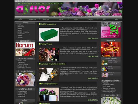 Asflor - internetowy portal florystyczny
