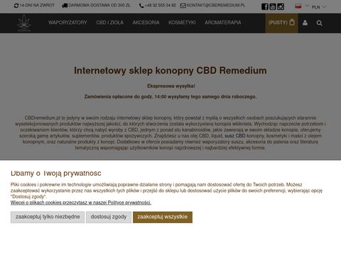 CBD Remedium - produkty konopne, olej CBD, maści