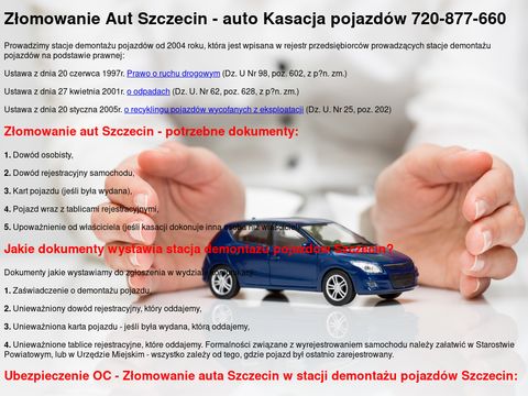 Skup i złomowanie aut Szczecin Zachodniopomorskie
