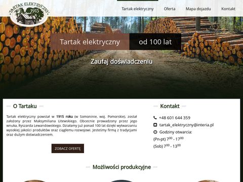 Produkcja konstrukcji z drewna pomorskie - tartak-elektryczny.eu