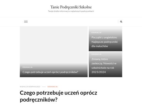 Tanie podręczniki szkolne - podreczniki-tanio.pl