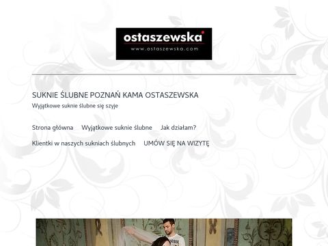 Suknie ślubne Poznań - Pracownia Sukien Ślubnych Kamy Ostaszewskiej