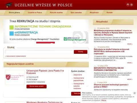 Baza uczelni - StudiaWyzsze.pl