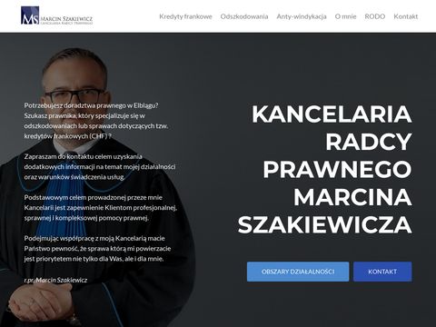 Radca Prawny Elbląg - Kancelaria - Marcin Szakiewicz