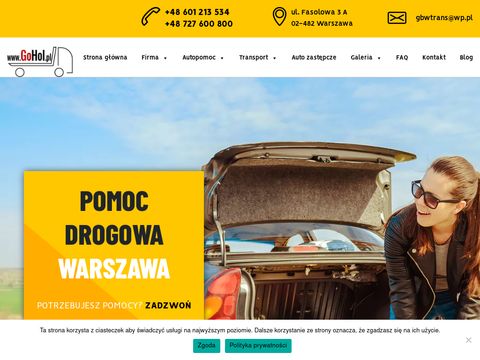 Pomoc drogowa Warszawa