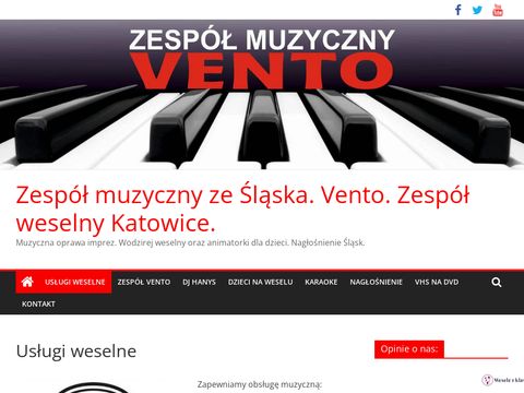 Zespół na wesele w Gliwicach www.uslugiweselne.pl
