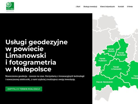Trans-Geo - Firma Geodezyjna. GEODETA Mszana Dolna, Raciechowice, Dobczyce