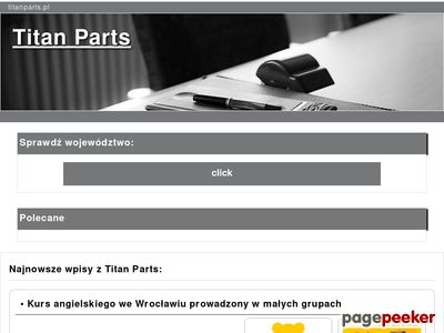 Sklep internetowy motoryzacyjny titanparts.pl
