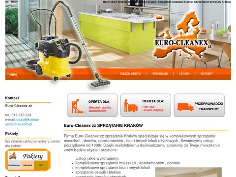 Euro-Cleanex zż - sprzątanie kraków, mycie okien