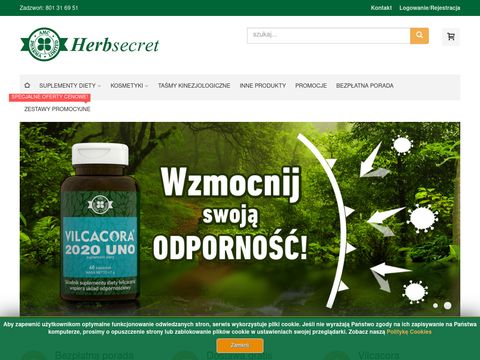 Herbsecret.pl - taśmy kinezjologiczne