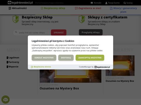 Regulamin sklepu internetowego - Legalniewsieci.pl