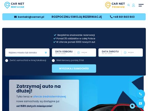 Wypożyczalnia samochodów - www.Wypozyczalnia-Mila.pl