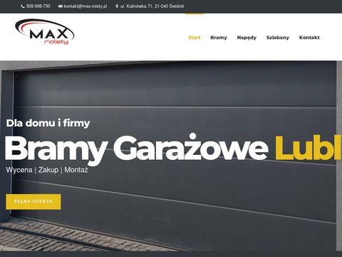 Bramy garażowe Lublin montaż - www.bramygarazowe.lublin.pl