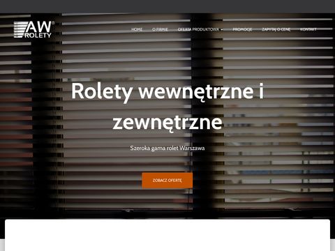 Rolety wewnętrzne Warszawa