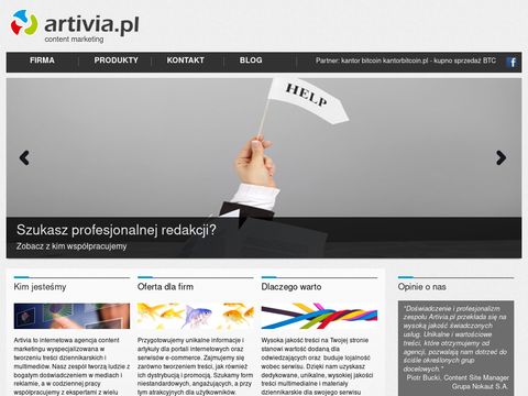 Artivia.pl content marketing