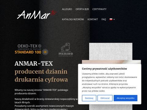Anmartex dzianiny dresowe - anmartex.pl