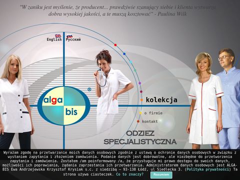 Ubrania medyczne - alga-bis.com.pl