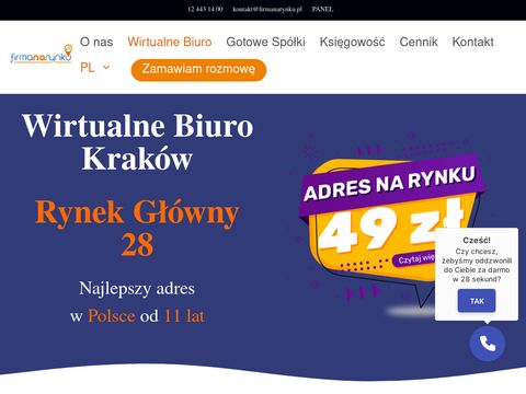 Wirtualne biuro Kraków - Wirtualny adres dla firm