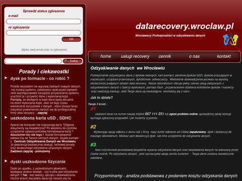 Odzyskiwanie danych - Data Recovery Wrocław