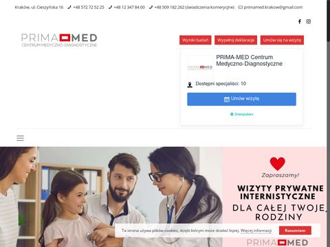 Przychodnia zdrowia Centrum Medyczne Prima-Med Kraków