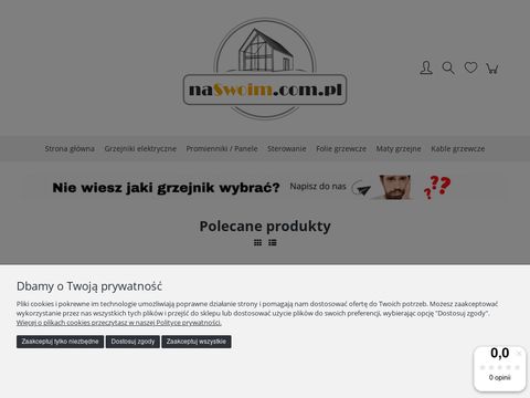 Elektryczny grzejnik łazienkowy - sklep.naswoim.com.pl