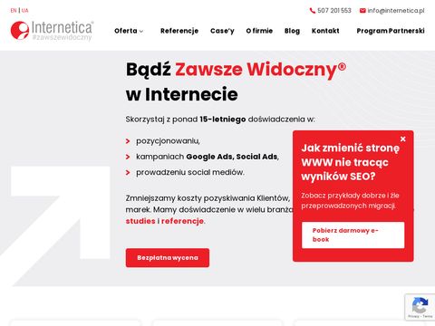 Pozycjonowanie sklepu internetowego - internetica.pl