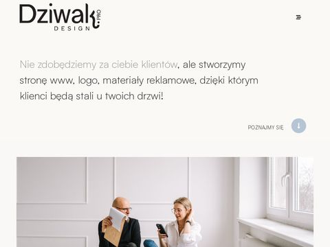 Strona internetowa dla fotografa - madebydziwak.pl