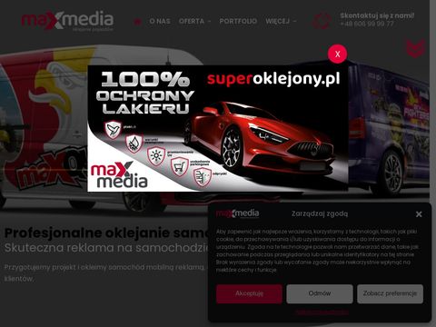 Oklejanie samochodów - maxmedia.com.pl