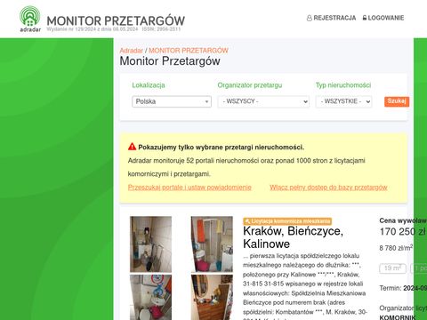 Licytacje komornicze Częstochowa - monitor.adradar.pl