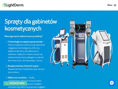 Lightderm.pl - sprzęt, urządzenia dla gabinetów medycyny estetycznej