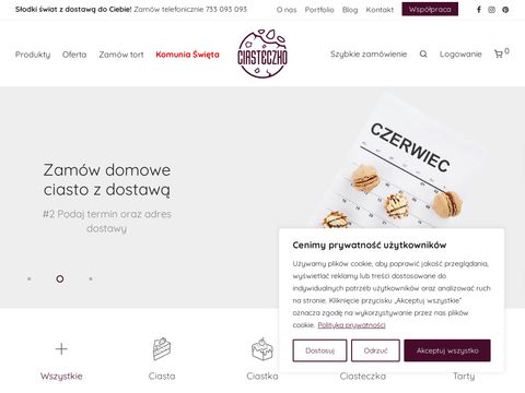 Torty przez internet Kraków, Wieliczka, Skawina - Ciasteczko.com