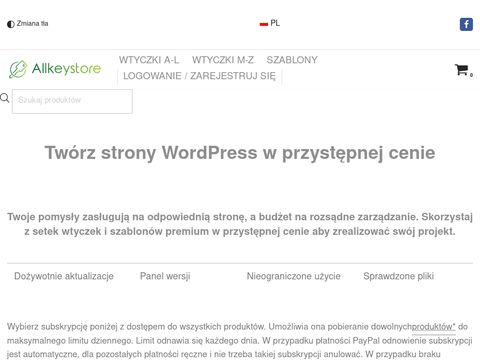 Wtyczki Premium Wordpress - allkeystore.pl