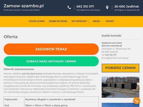 Zbiorniki betonowe | zamow-szambo.pl