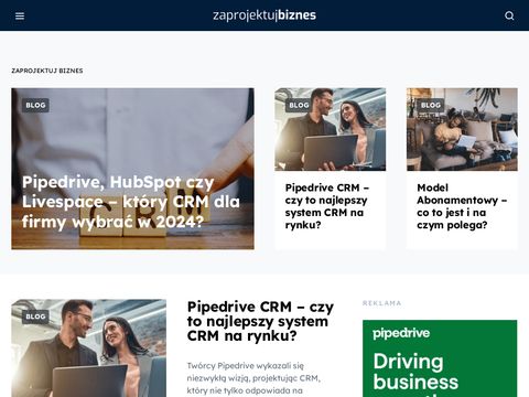 Zaprojektujbiznes.pl - Modele biznesowe