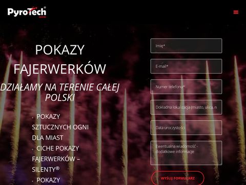 Pokazy pirotechniczne - pyro-tech.pl