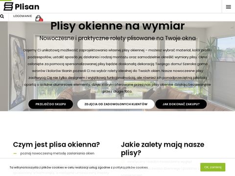 Żaluzje plisowane - plisan.pl