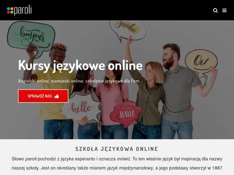 Kurs angielskiego online - paroli.pl