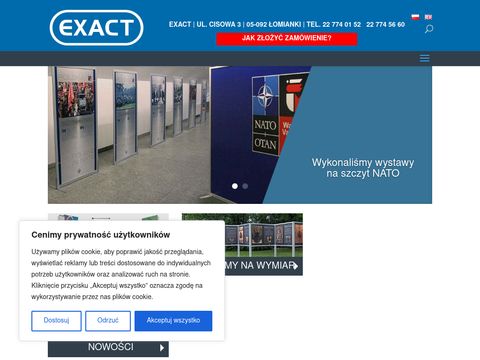 Systemy dla stoisk sprzedażowych i targowych - exact.net.pl