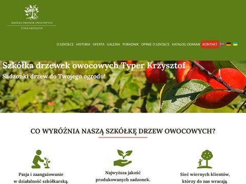 Szkółka drzewek owocowych Krzysztof Typer Zasów